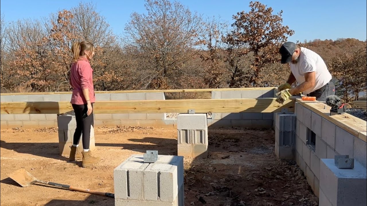 Back to work | sill plate and beams | Building A House With Dad