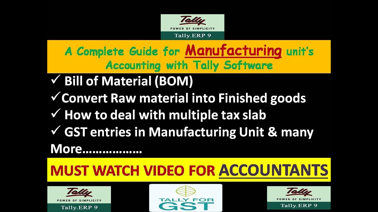 STOCK JOURNAL ENTRY |CONVERT RAW MATERIAL INTO FINISHED GOODS IN TALLY| MANUFACTURING UNIT IN TALLY
