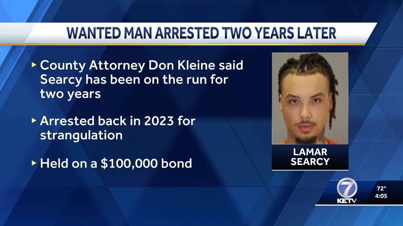 Douglas County Attorney Don Kleine says he's happy man who was on run for years is now behind bars