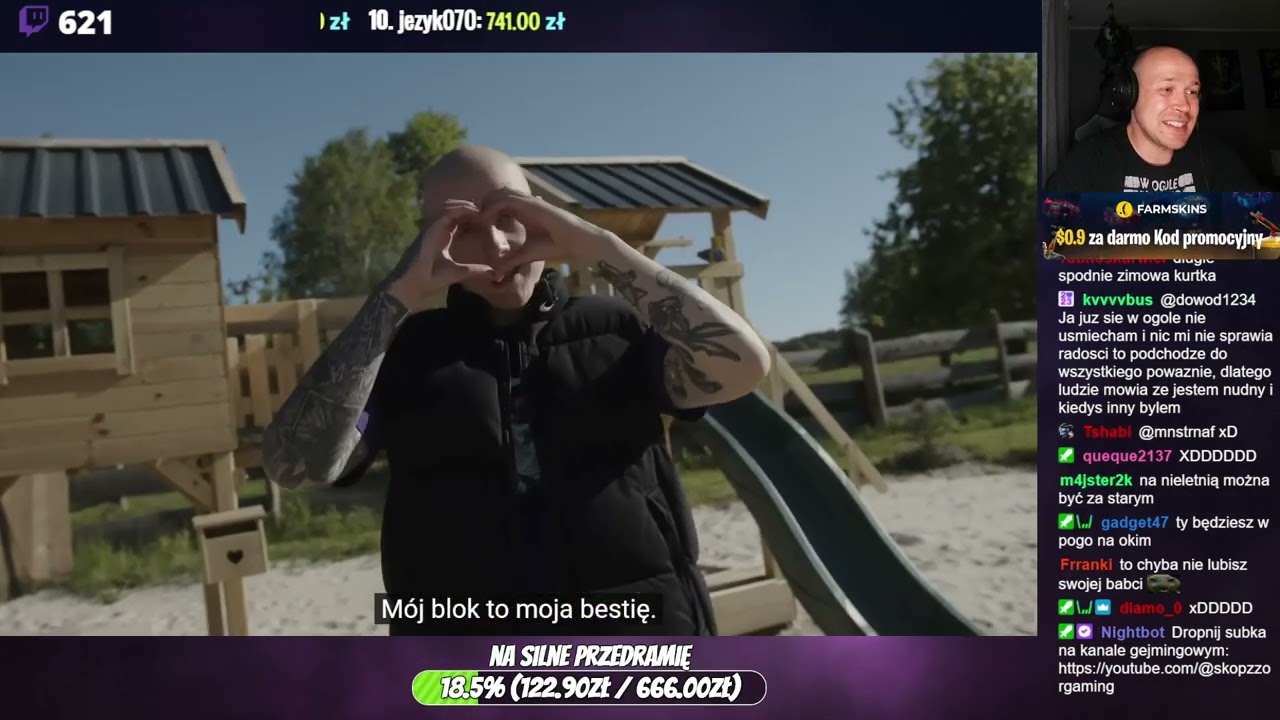 SKOPZZOR SŁUCHA🎧Zeamsone x Szpaku - Nie chcę przestać się bawić🙃FRAGMENT TRANSMISJI / REAKCJA