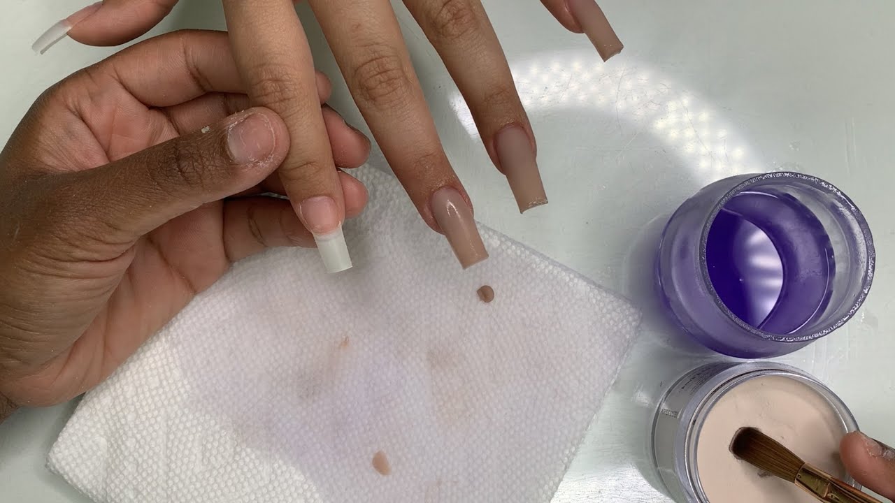 How To: Liquid To Powder Ratio, Prep, Shaping & Application Tapered Square Acrylic Nail