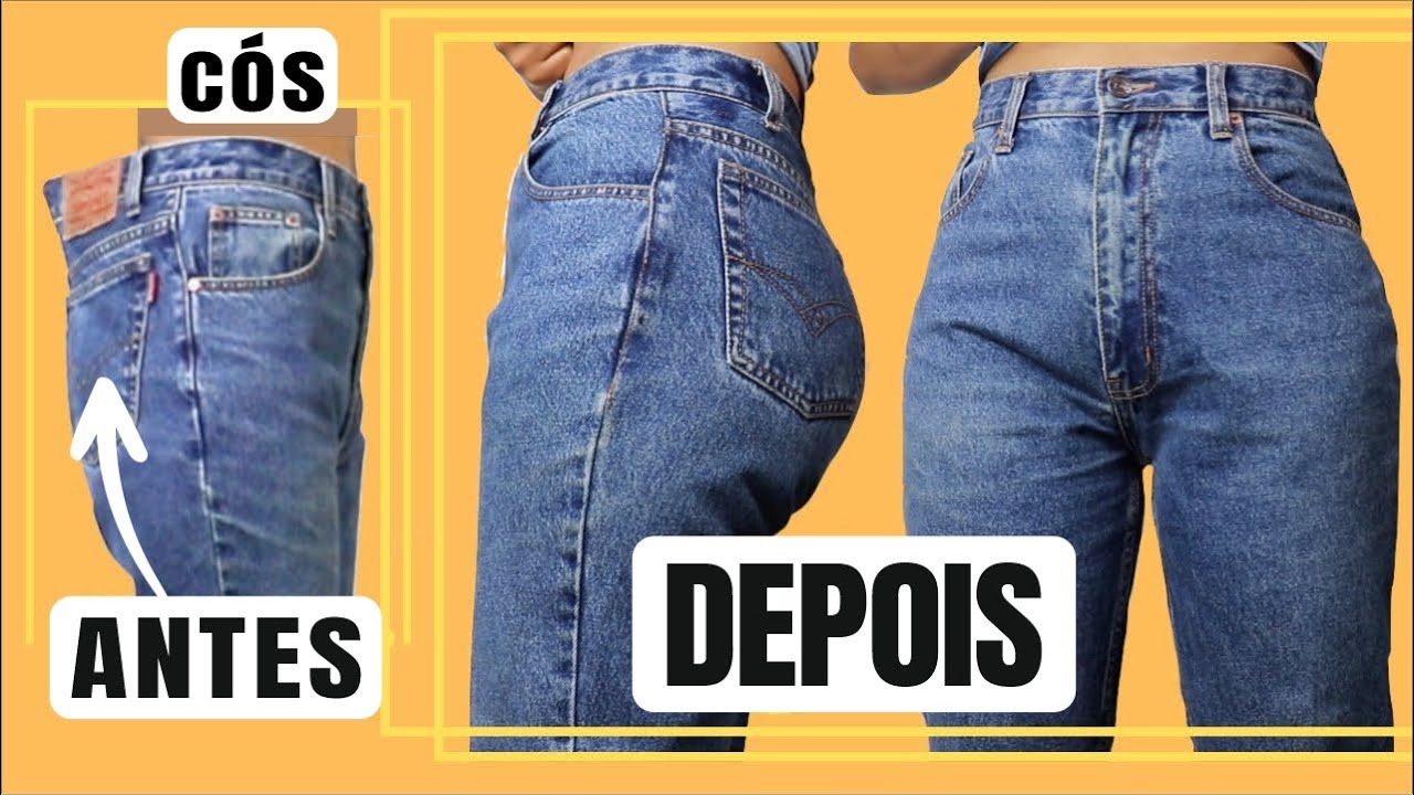COMO AJUSTAR CÓS DE CALÇA JEANS sem pregas