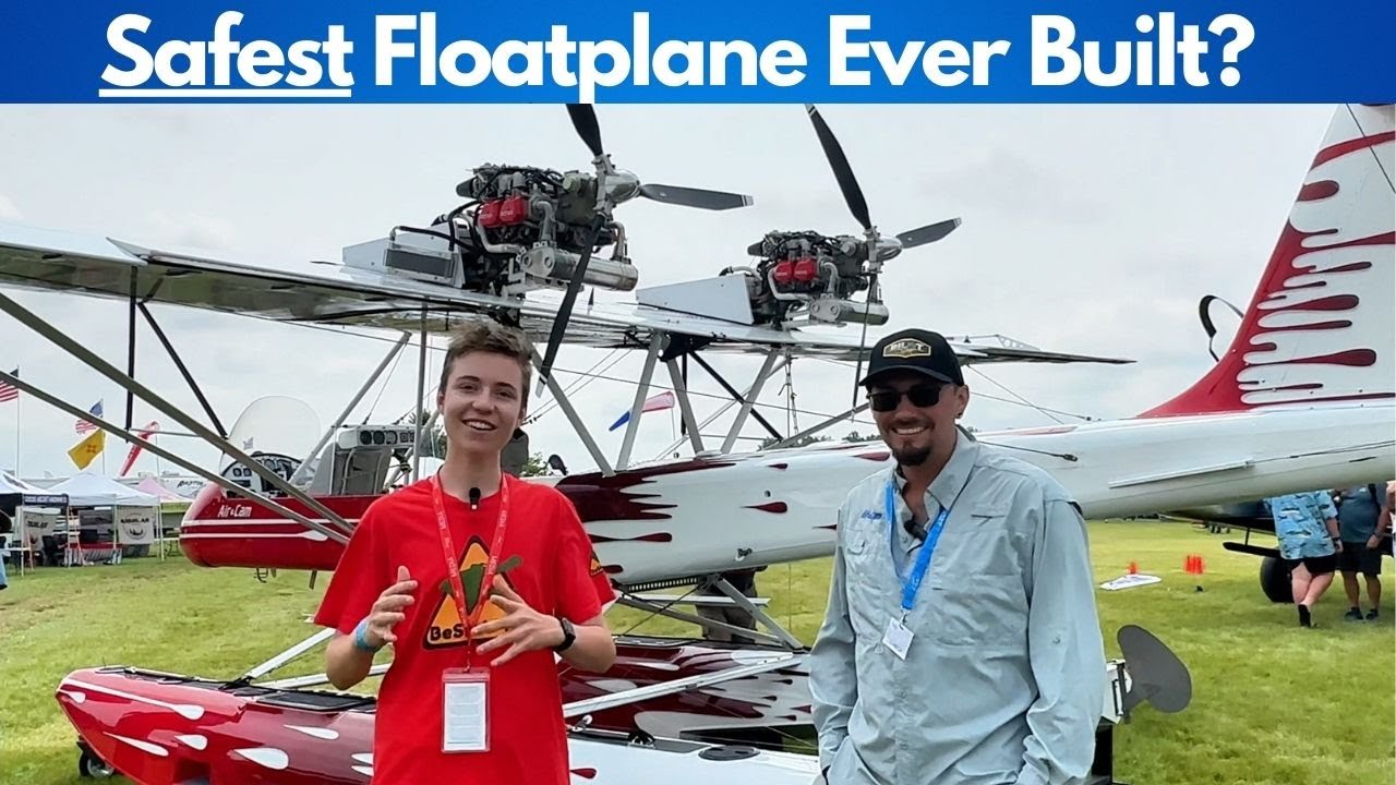 Air Cam Twin-Engine Floatplane. Safest Floatplane.