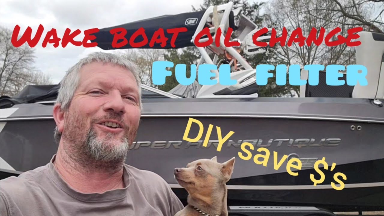 DIY Wake boat oil ,and fuel filter change, PCM 450 Pleasure Craft, Super Air Nautique G25 #viral