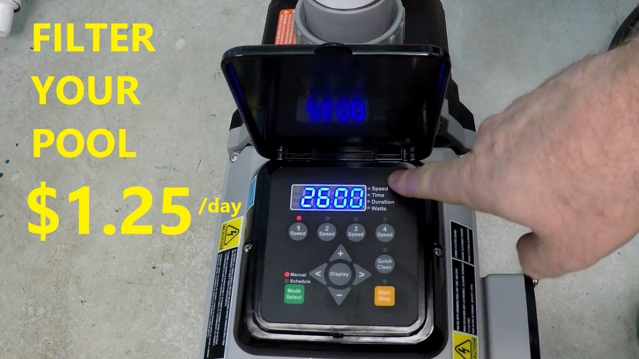 Pool Filtration Schedule For $1.25 / Day