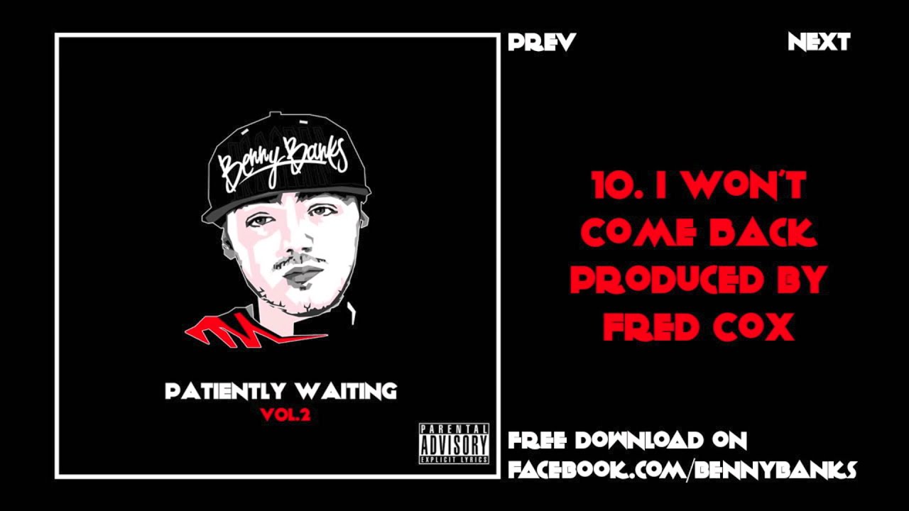 Benny Banks - 10. I Won't Come Back - Produced by Fred Cox