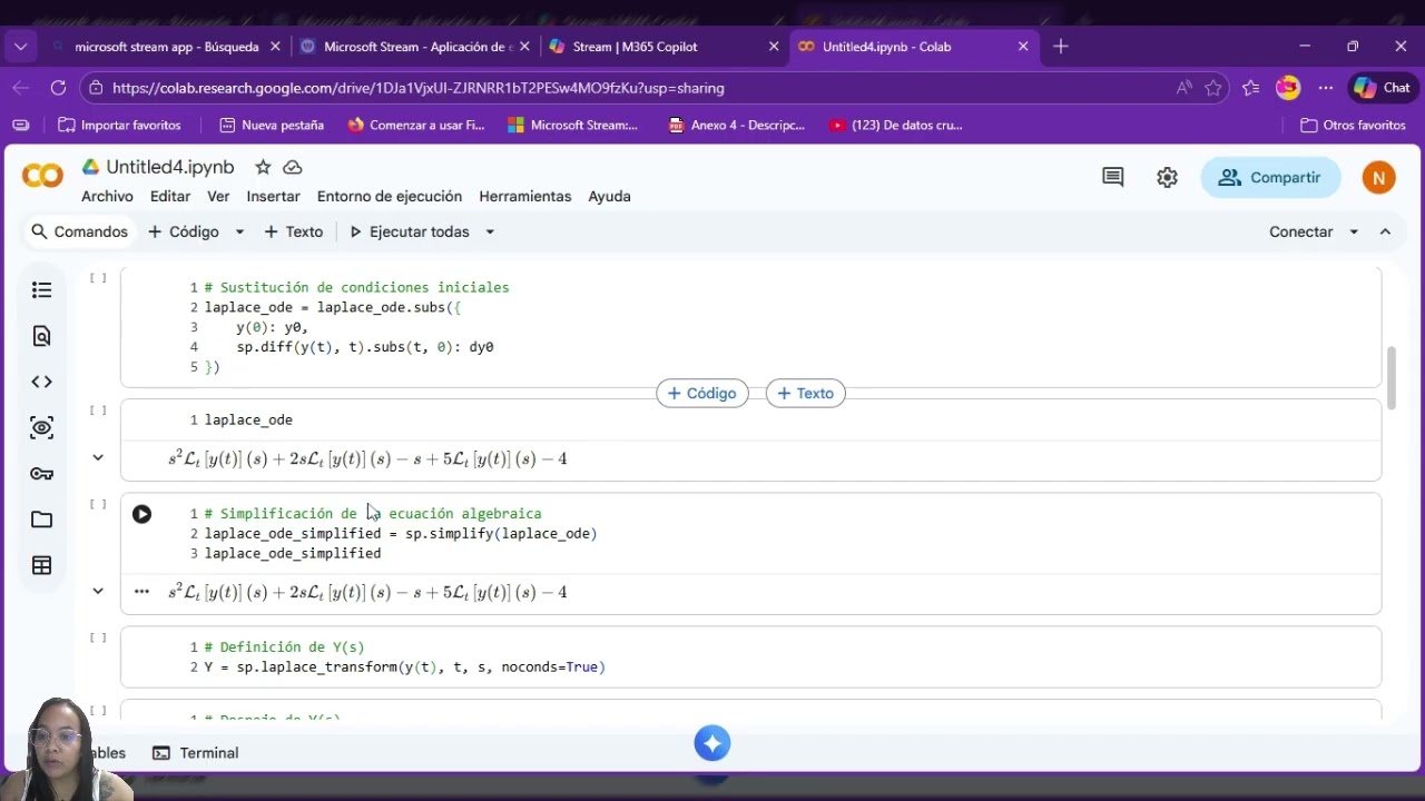 Sustentacion Google Colab -Aplicación de la Transformada de Laplace