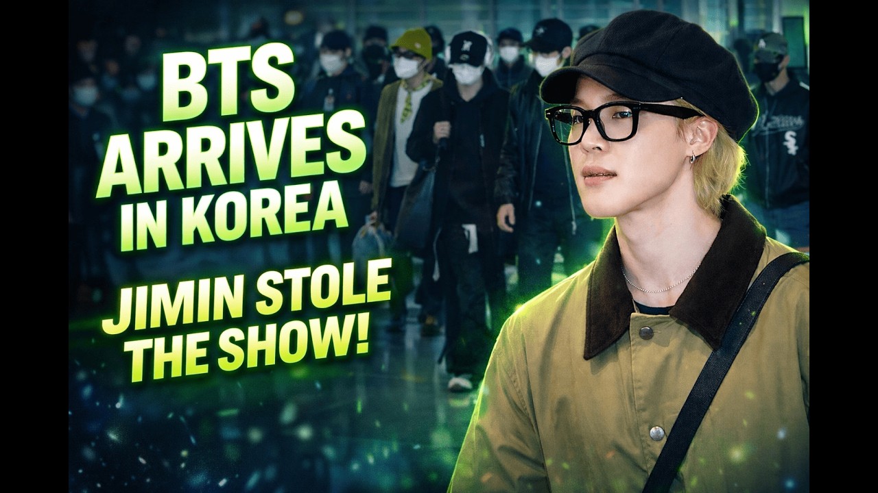 BTS только что прилетели в Корею, и Чимин произвел фурор! Его аэропортовый образ взорвал интернет!