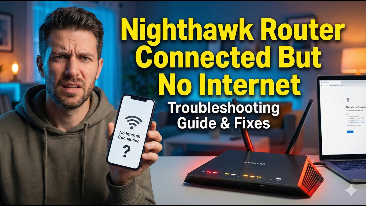 Маршрутизатор Nighthawk подключен, но нет интернета? Простое руководство по устранению проблемы.