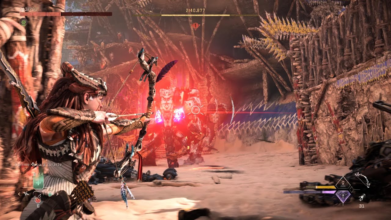 Arena de combate: Combate con Terremamuts (Difícil) - Horizon Forbidden West (PS5).