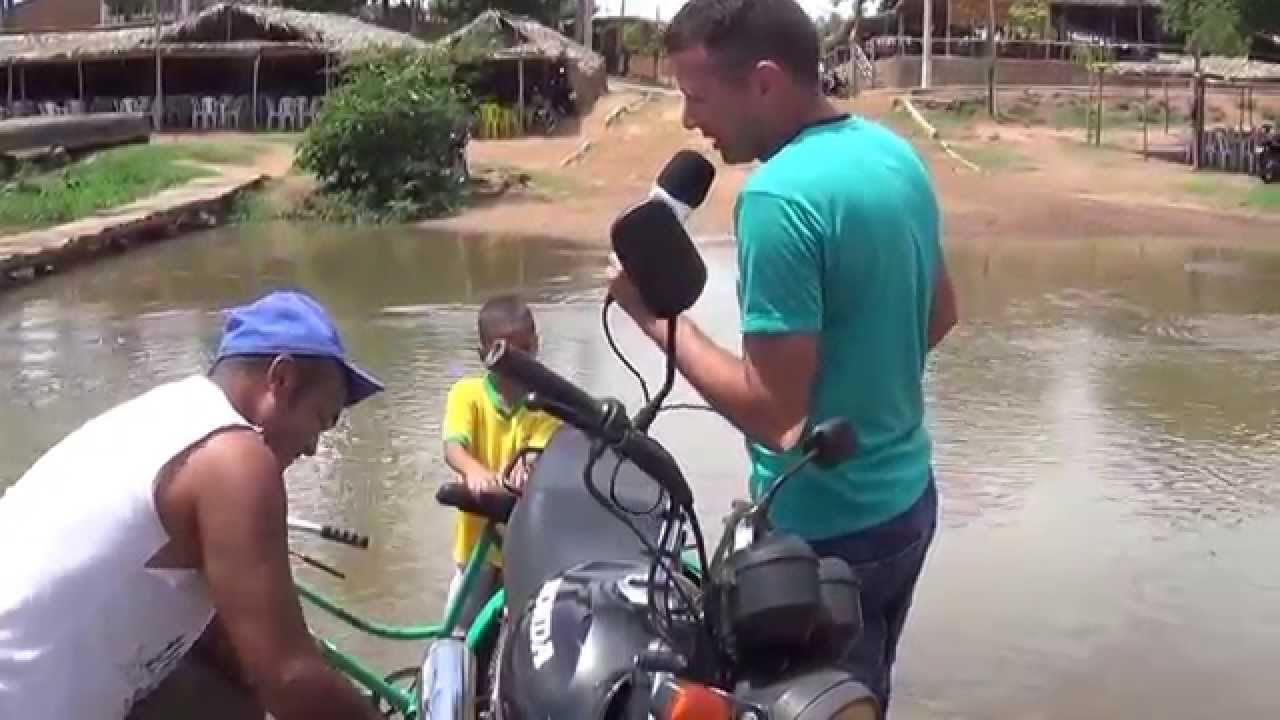 Reportagem no rio São Nicolau em Santa Cruz dos Milagres