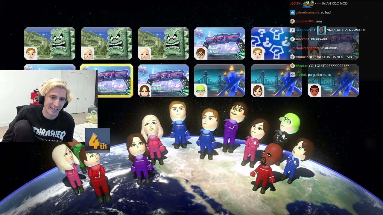 xQc Has a Mental Breakdown Playing Mario Kart 8!
