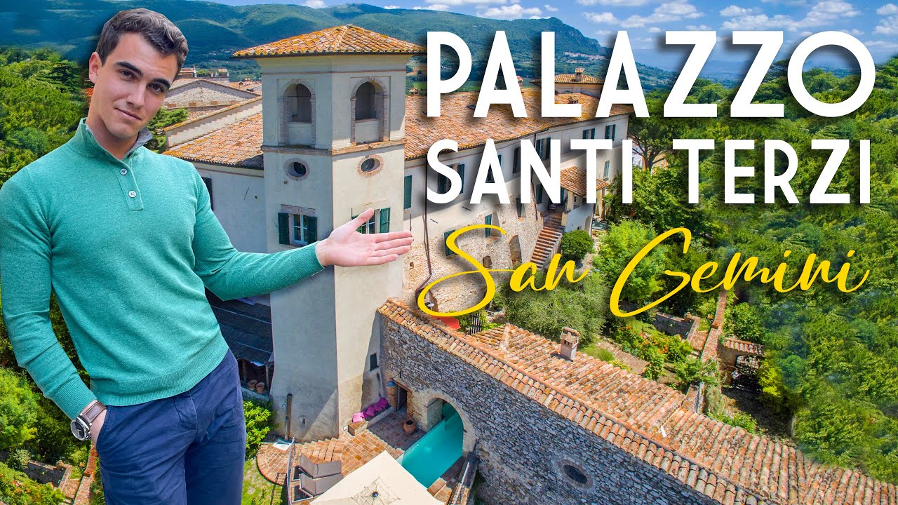 16TH-CENTURY PERIOD RESTORED MANSION FOR SALE IN UMBRIA, SAN GEMINI - PALAZZO SANTI TERZI IN VENDITA