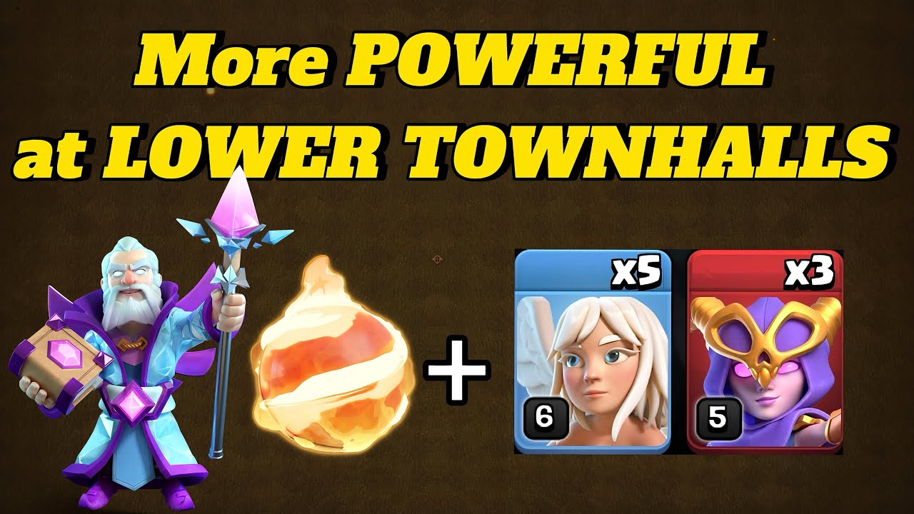 Fireball + Super Witch is even more POWERFUL at Lower Townhalls | Clash of clans
