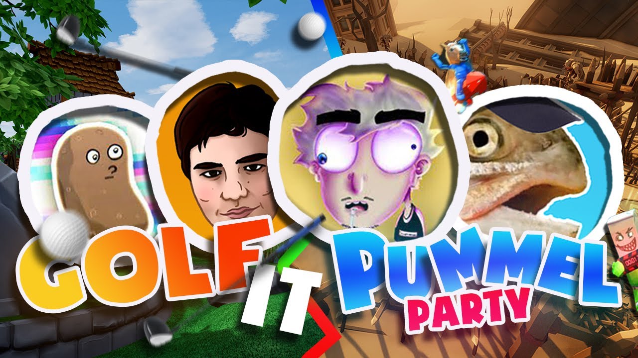 VOD // Golf It x Pummel Party - Théorus, Potatoz, Grimkujow, Terracid, Hugo, etc