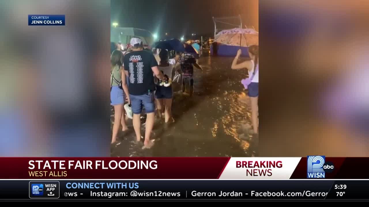 Flash flooding at Wisconsin State Fair