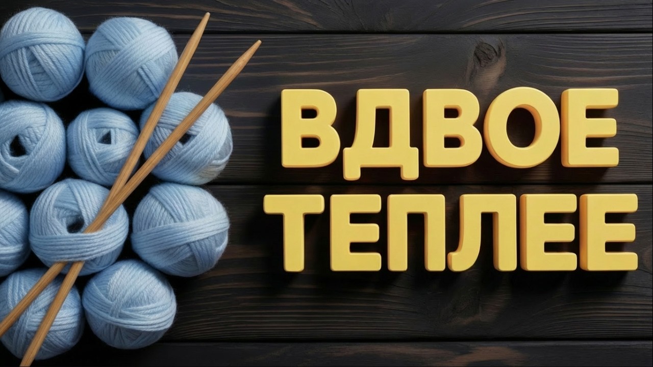 ВСЕГО 2 ПЕТЛИ, А ГРЕЕТ КАК ПУХОВИК!