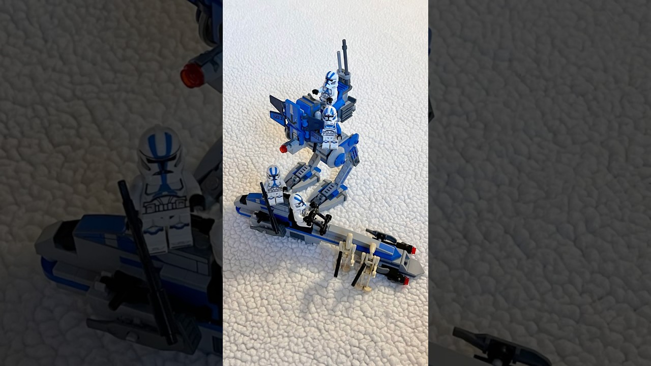 LEGO 75280 Star Wars 501st Legion Clone Troopers Build #lego #starwars #starwarsclonewars