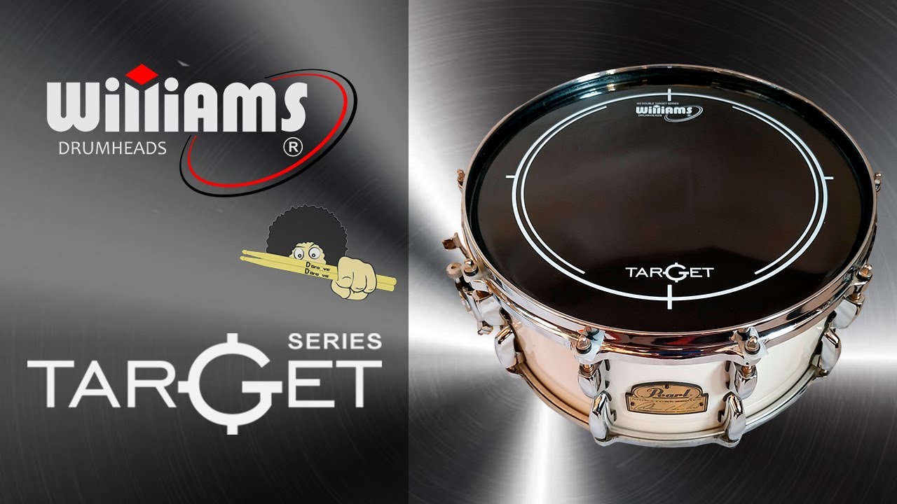 Williams Drumheads Target WB2 Black(Preto) Caixa(Snare) • D'Groove Acessórios