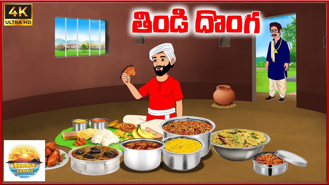 తిండి దొంగ | Bommala kathalu E90 | telugu stories | neethi kathalu | telugu moral stoties