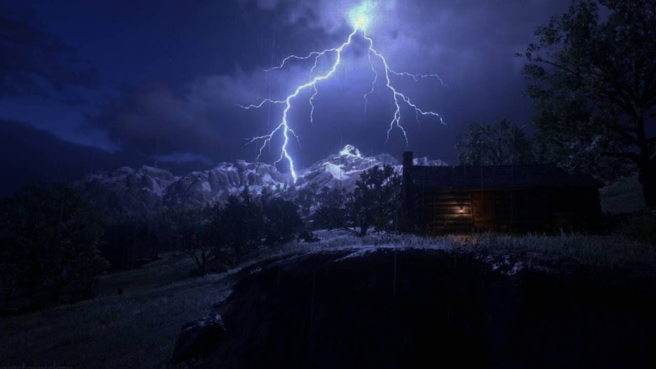 🟢 Heavy Rain and Thunder Sounds for Sleeping – | Deep Sleep Thunderstorm & Relaxing Rain Noise