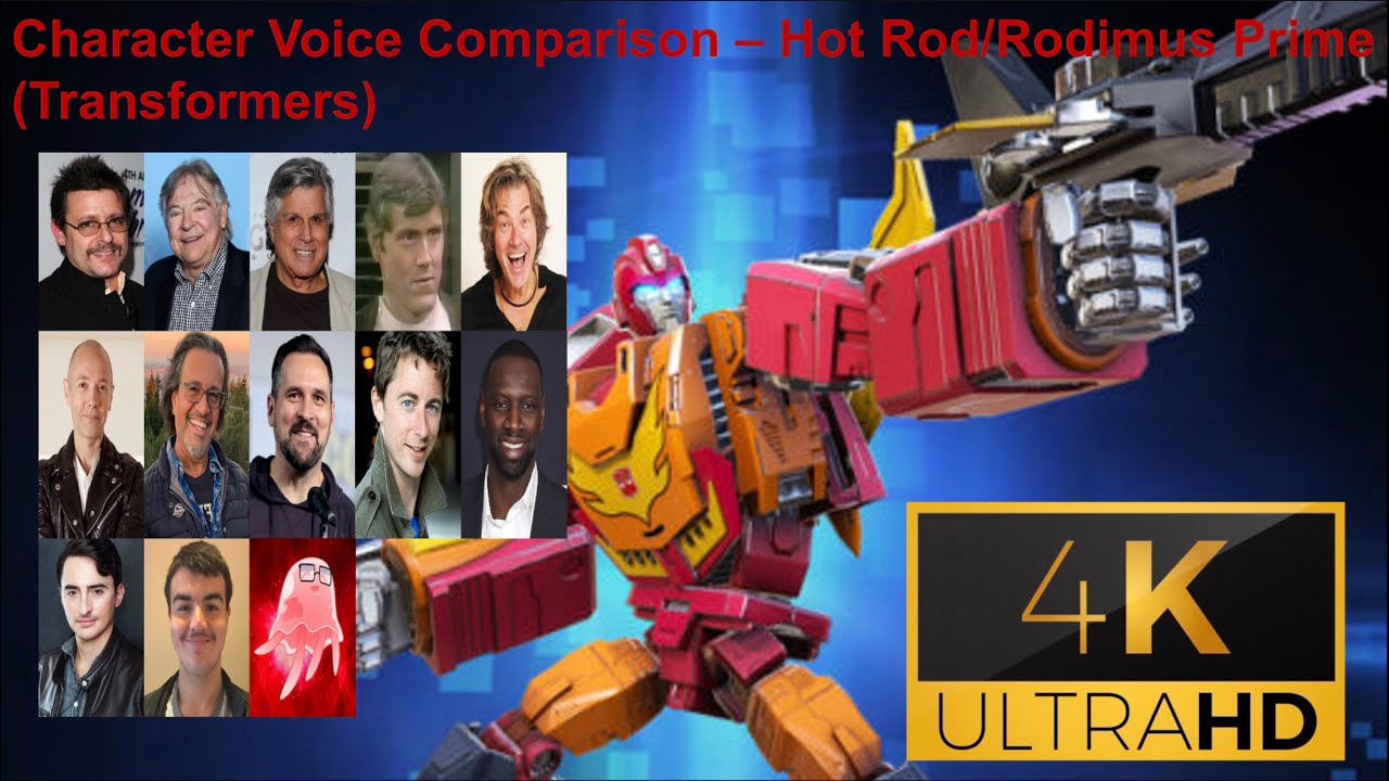 CHARACTER VOICE COMPARISON - HOT ROD/RODIMUS PRIME (TRANSFORMERS)