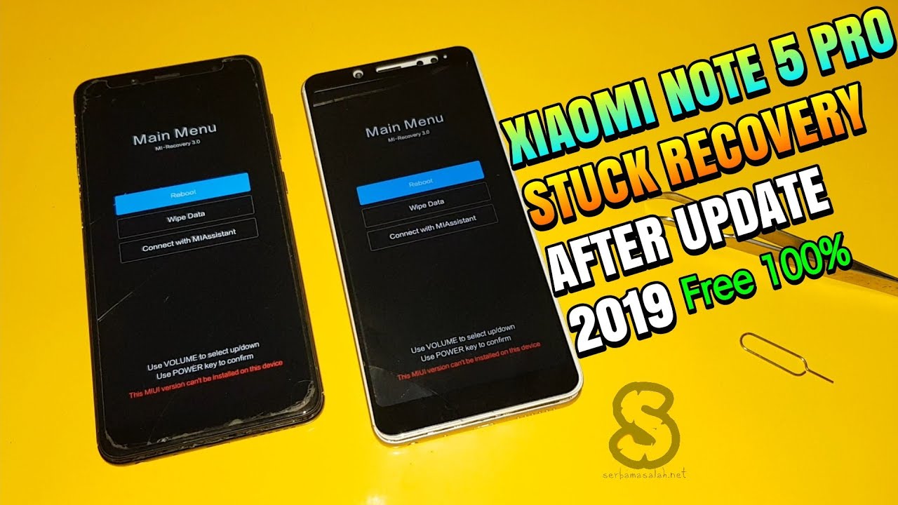 Solusi Xiaomi Note 5 Pro Whyred Stuck Recovery Setelah update | Rom Global Tanpa UBL