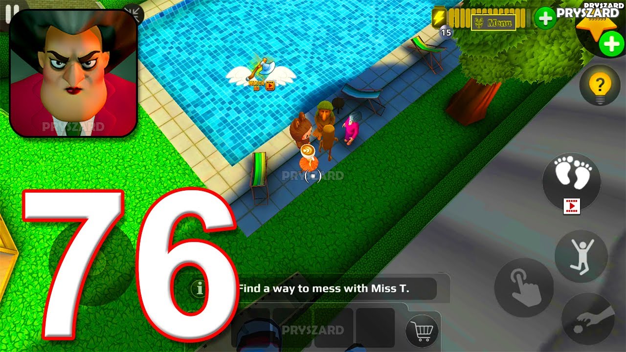 Scary Teacher 3D - Gameplay Walkthrough Part 76 - Miss T Pranked Again Labubu Chapter (iOS, Android)
