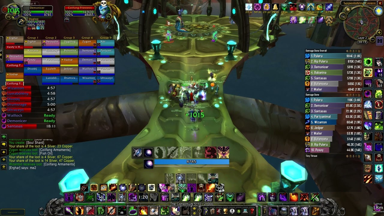 Affliction Warlock SSC/TK Gameplay - WoW TBC Classic