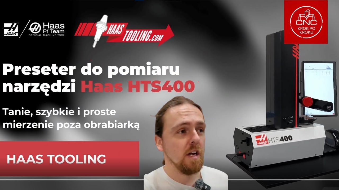 Preseter do pomiaru narzędzi Haas HTS400 - tanie, szybkie i proste mierzenie poza obrabiarką