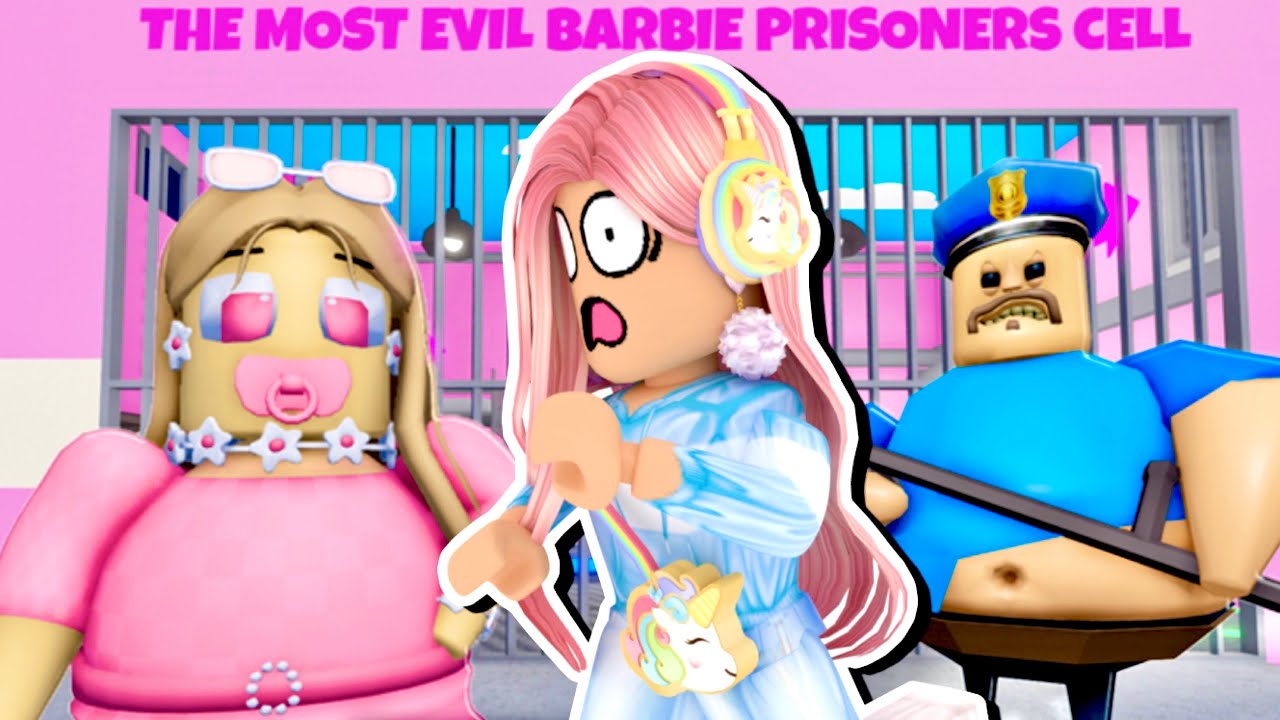 &Eacute;CHAPPER &Agrave; LA FILLE DE BARRY QUI SE PREND POUR BARBIE! ROBLOX QUEEN BARRY'S PRISON RUN