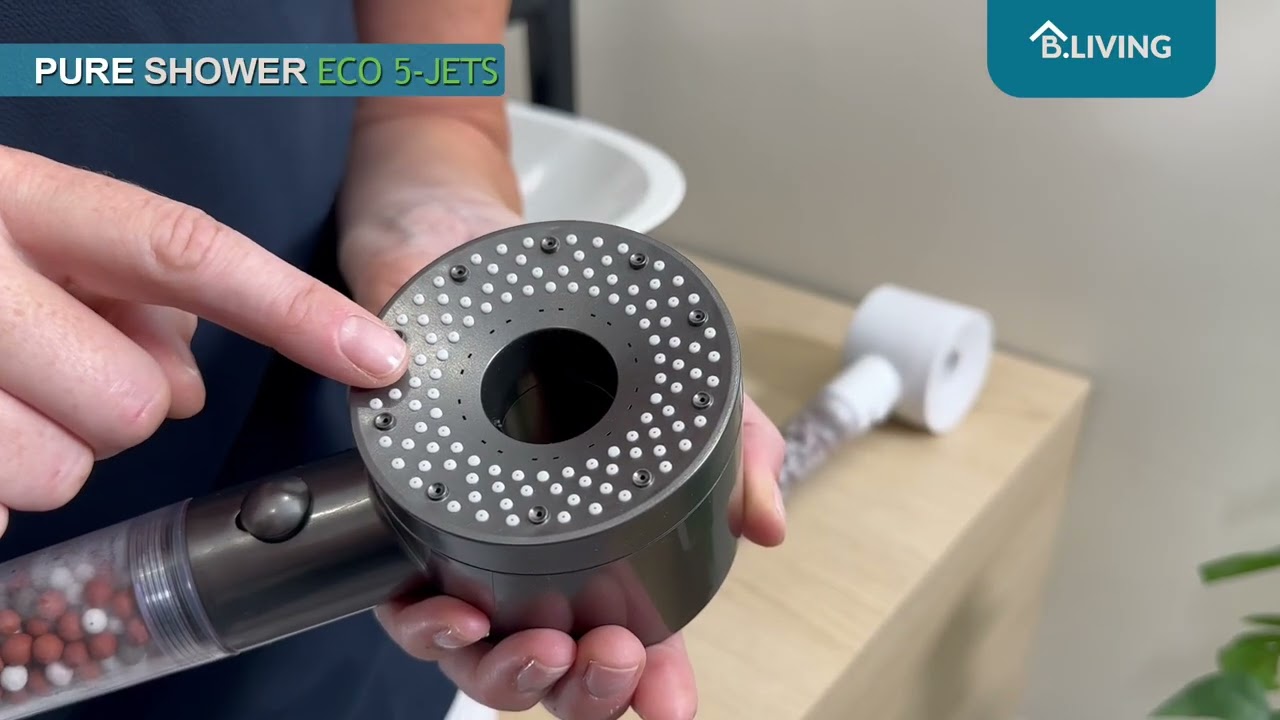 Douchette Pure Shower Eco 5 jets filtrante - B.Living