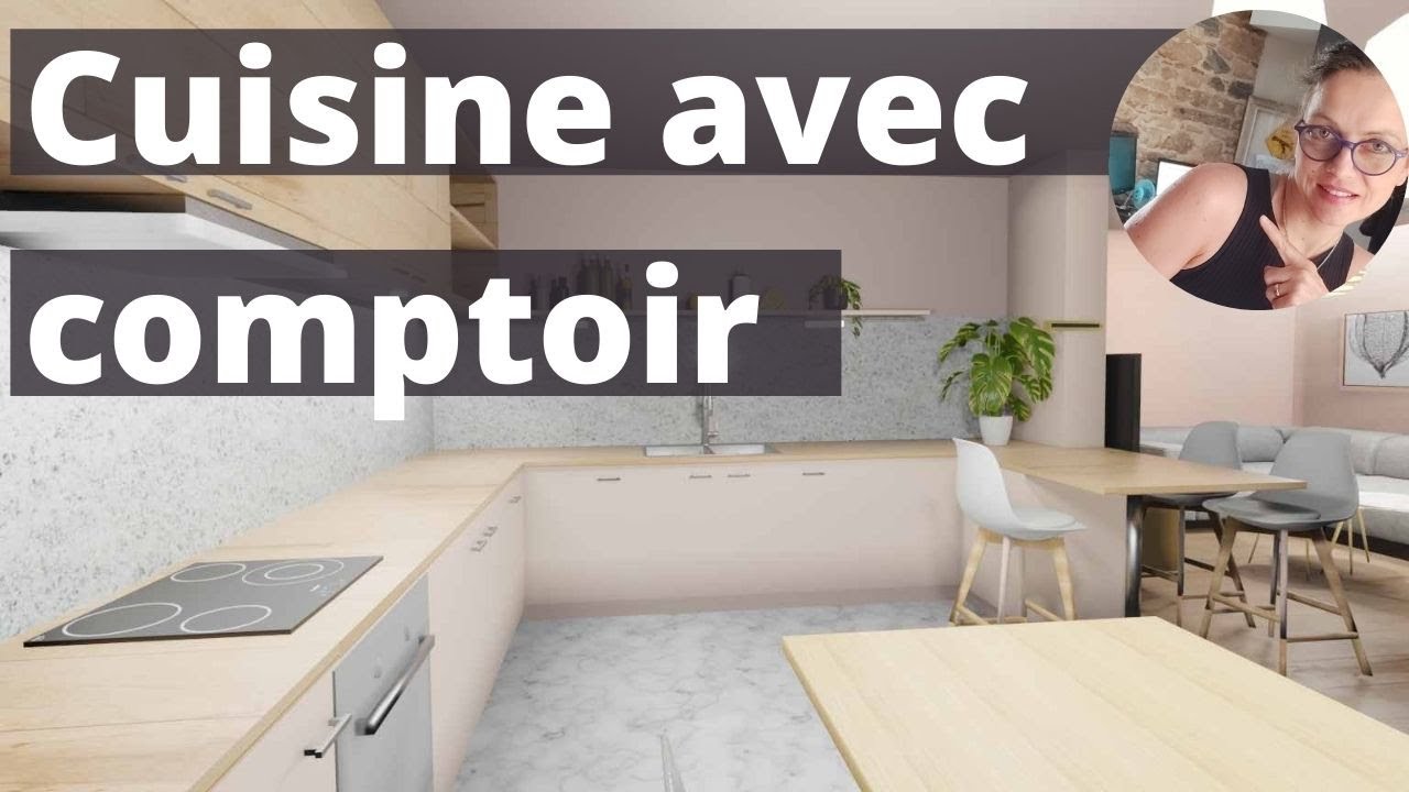 Cuisine ouverte avec comptoir / projet 3D A ou B ou C ? /