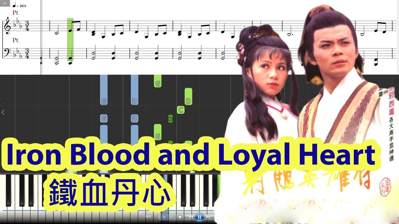 [Piano Tutorial] Iron Blood and Loyal Heart | 鐵血丹心 - Roman Tam, Zhen Ni | 羅文, 甄妮