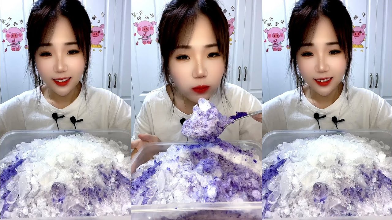 ASMR SHAVED ICE EATING / ICE EATING