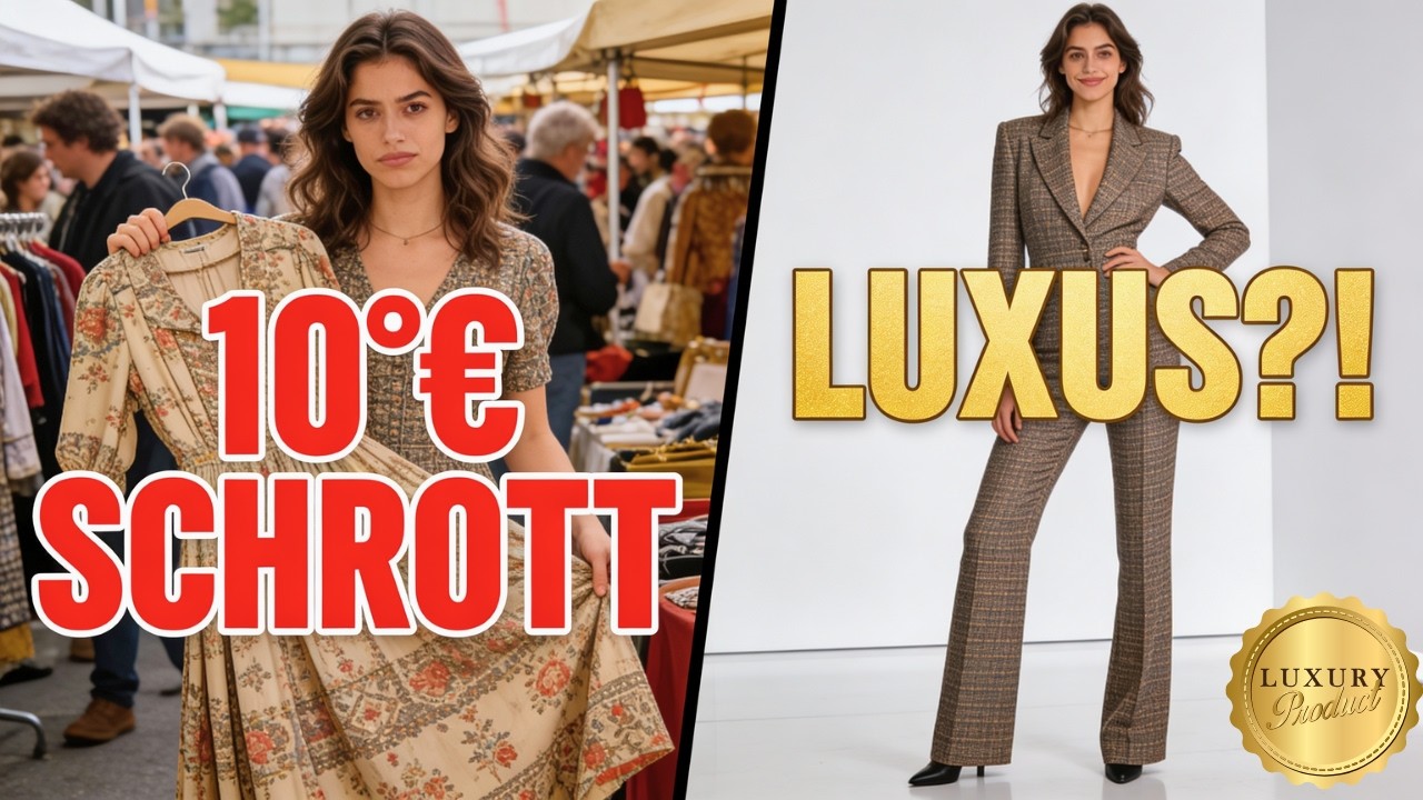 10€ FLOHMARKT CHALLENGE: Luxus-Outfit aus 
