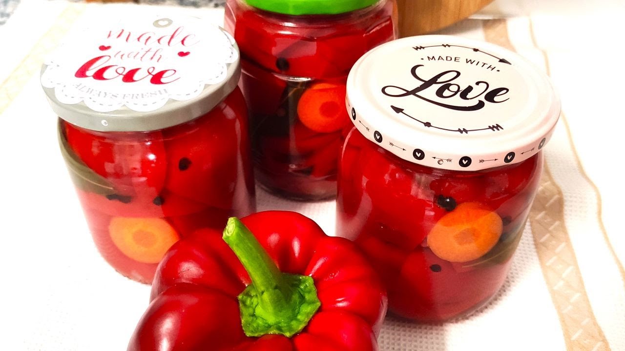 Gogosari sau ardei in otet pentru iarna (fara conservanti) / Reteta veche