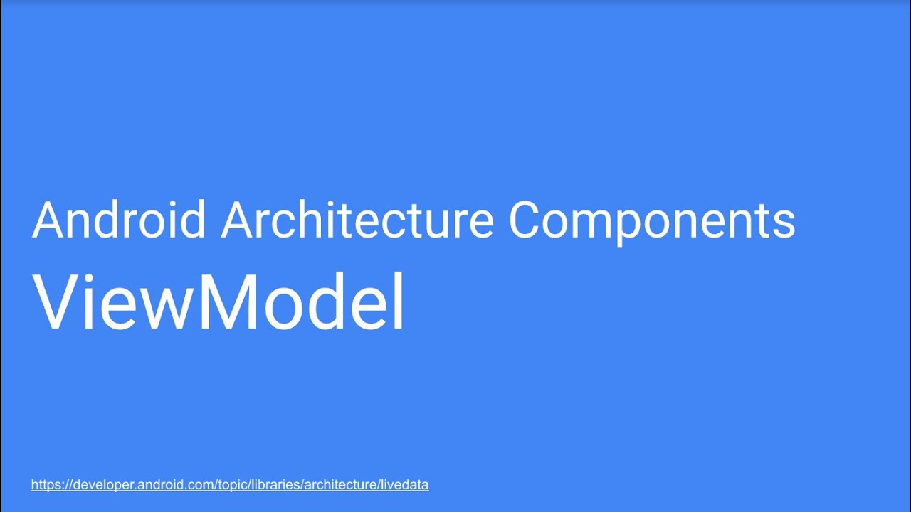 Шаблон MVVM по-простому. ViewModel. AndroidViewModel. AndroidViewModelFactory