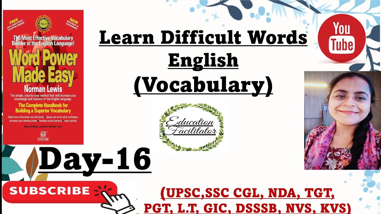 How to learn English Vocabulary | Word Power Made Easy