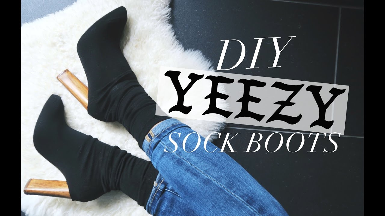 DIY: YEEZY INSPIRED SOCK BOOTS! | rachspeed