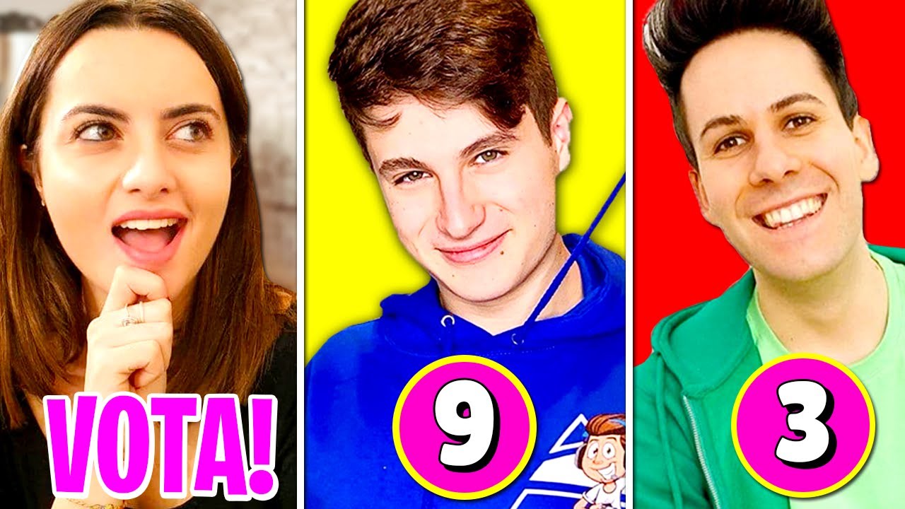 CHI è più BELLO TRA MATTIZ E LUì? DANI VOTA I NOSTRI AMICI YOUTUBER! *sconvolgente*