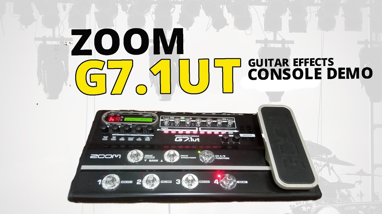 ZOOM G7.1ut Guitar Effects Console Demo