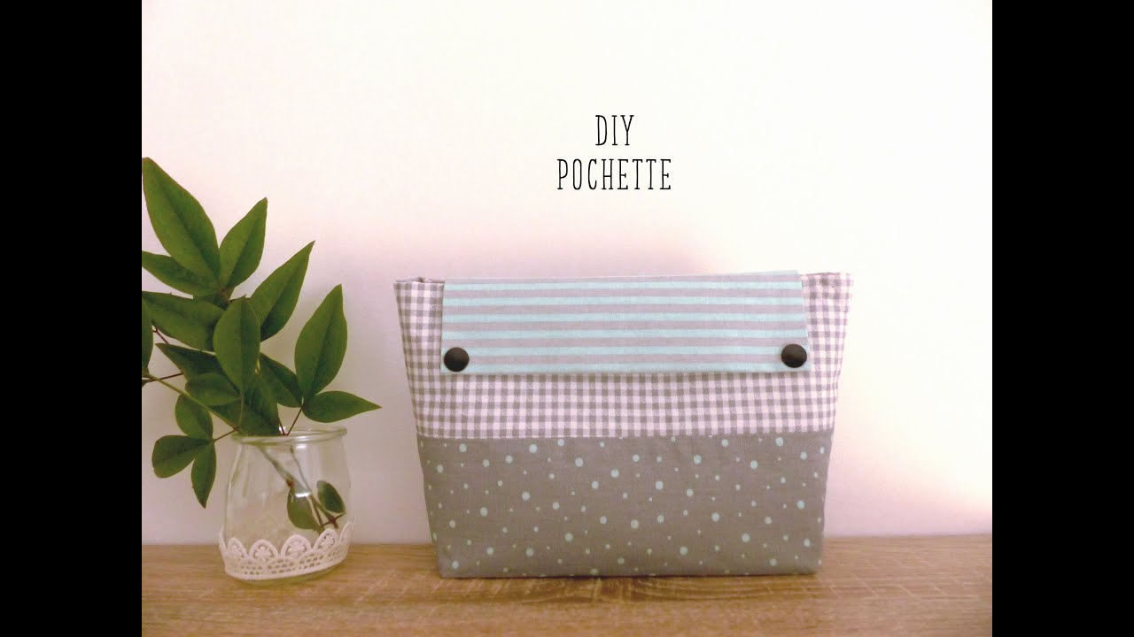 Coudre une pochette, tuto pochette