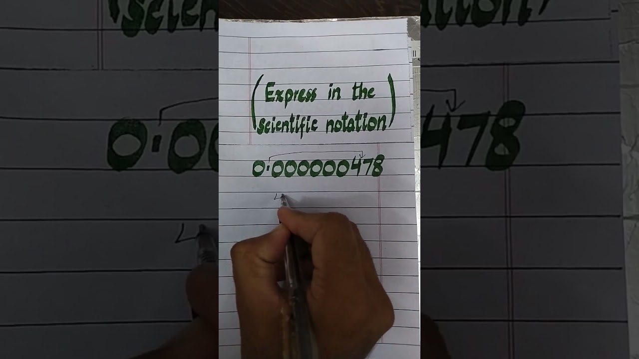 Express 0.000000478 in Scientific Notation #viral #trending #viralvideo #shorts #viralshorts #short