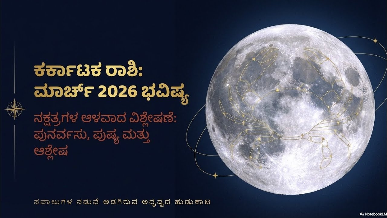March 2026 ಕರ್ಕಾಟಕ ರಾಶಿ ಭವಿಷ್ಯ | Karkataka Rashi Monthly Horoscope Kannada