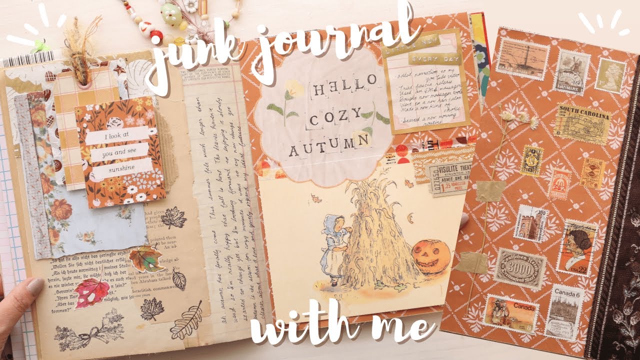 junk journal with me | a cozy autumn afternoon🍁