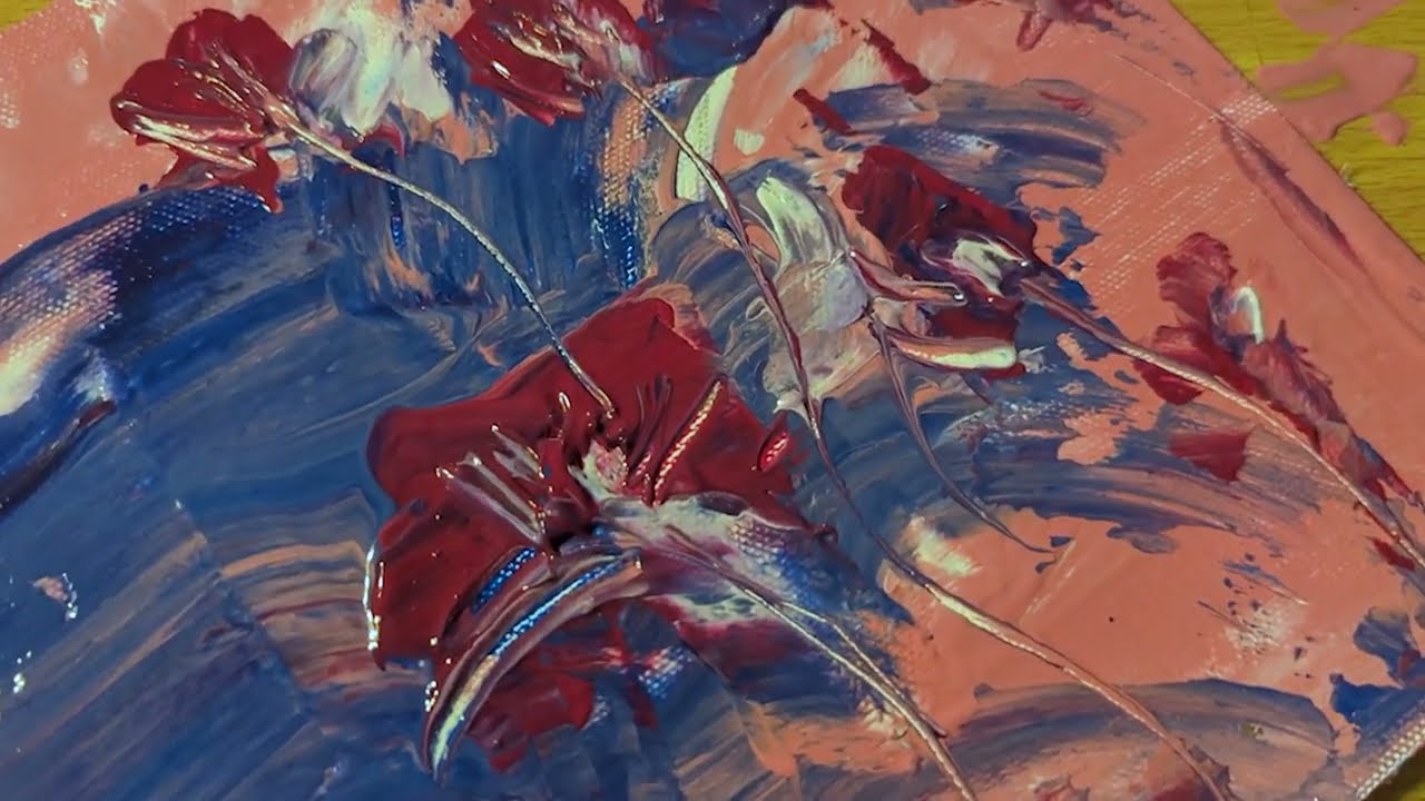 Daily Art Therapy: Master the Basics of Abstract Painting day 65/180 Abstract Demo /Easy Technique