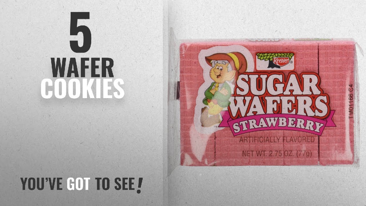 Best Wafer Cookies [2018]: Keebler Strawberry Sugar Wafers Twelve 2.75 Ounce Packs