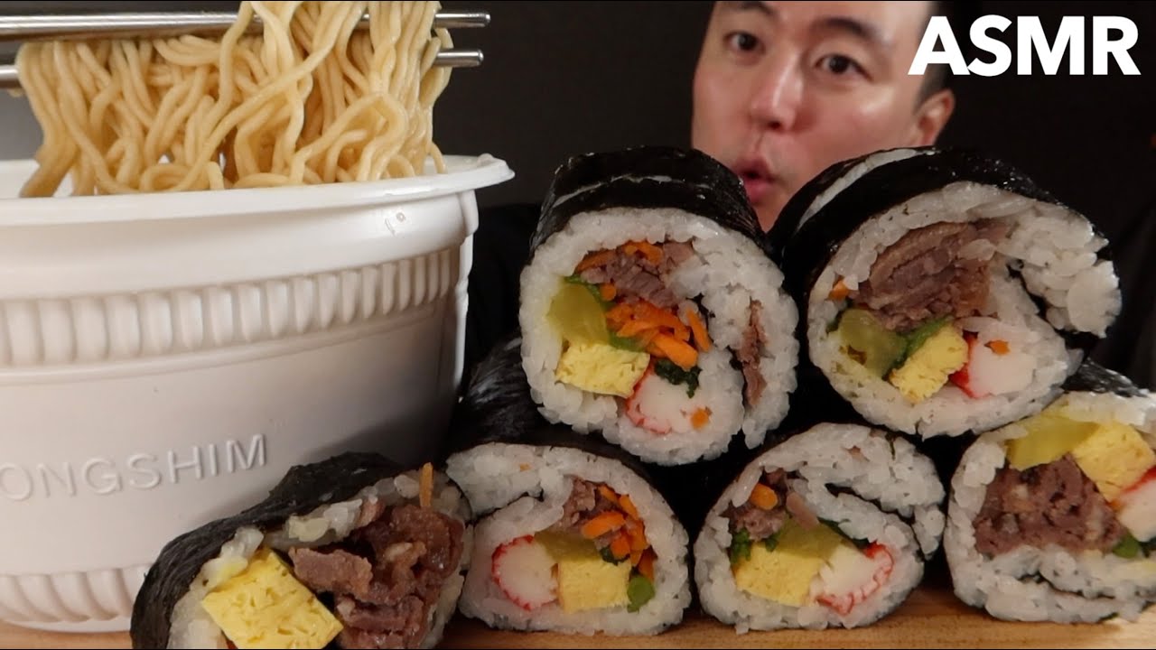 ASMR MUKBANG this Korean food combo is undefeated | KevSMR