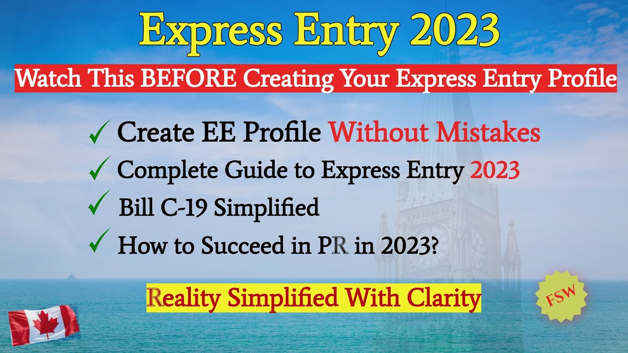 How to Create Express Entry Profile 2023 - 2024 | A Complete Guide to Express Entry #expressentry
